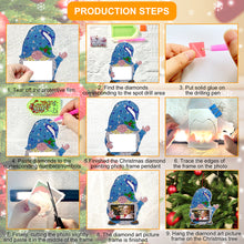 Load image into Gallery viewer, 4PCS Photo Frame Christmas Photo Frame Hanging Diamond Painting Xmas Photo Frame
