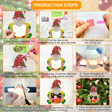 Load image into Gallery viewer, 4PCS Photo Frame Christmas Photo Frame Hanging Diamond Painting Xmas Photo Frame