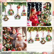 Load image into Gallery viewer, 4PCS Photo Frame Christmas Photo Frame Hanging Diamond Painting Xmas Photo Frame