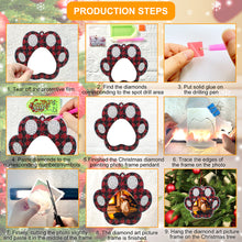 Load image into Gallery viewer, 4PCS Photo Frame Christmas Photo Frame Hanging Diamond Painting Xmas Photo Frame