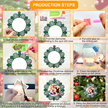 Load image into Gallery viewer, 4PCS Photo Frame Christmas Photo Frame Hanging Diamond Painting Xmas Photo Frame