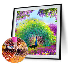 Load image into Gallery viewer, Peacock 35*35CM(Canvas) Square Drill Diamond Painting