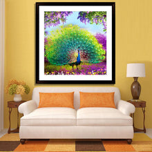 Load image into Gallery viewer, Peacock 35*35CM(Canvas) Square Drill Diamond Painting