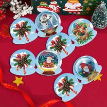 Load image into Gallery viewer, 5/6/8/10/12PCS Special Shape DIY Diamond Painting Card Xmas Tree Xmas Atmosphere