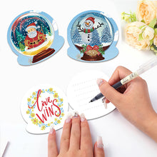 Load image into Gallery viewer, 5/6/8/10/12PCS Special Shape DIY Diamond Painting Card Xmas Tree Xmas Atmosphere