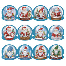 Load image into Gallery viewer, 5/6/8/10/12PCS Special Shape DIY Diamond Painting Card Xmas Tree Xmas Atmosphere