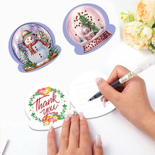 Load image into Gallery viewer, 5/6/8/10/12PCS Special Shape DIY Diamond Painting Card Xmas Tree Xmas Atmosphere