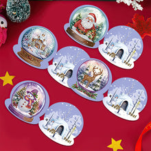 Load image into Gallery viewer, 5/6/8/10/12PCS Special Shape DIY Diamond Painting Card Xmas Tree Xmas Atmosphere