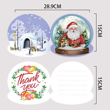 Load image into Gallery viewer, 5/6/8/10/12PCS Special Shape DIY Diamond Painting Card Xmas Tree Xmas Atmosphere
