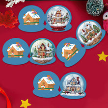 Load image into Gallery viewer, 5/6/8/10/12PCS Special Shape DIY Diamond Painting Card Xmas Tree Xmas Atmosphere