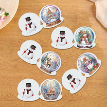Load image into Gallery viewer, 5/6/8/10/12PCS Special Shape DIY Diamond Painting Card Xmas Tree Xmas Atmosphere