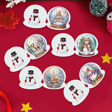 Load image into Gallery viewer, 5/6/8/10/12PCS Special Shape DIY Diamond Painting Card Xmas Tree Xmas Atmosphere