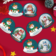 Load image into Gallery viewer, 5/6/8/10/12PCS Special Shape DIY Diamond Painting Card Xmas Tree Xmas Atmosphere