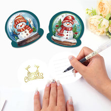 Load image into Gallery viewer, 5/6/8/10/12PCS Special Shape DIY Diamond Painting Card Xmas Tree Xmas Atmosphere