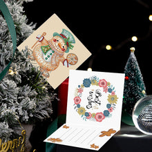 Load image into Gallery viewer, 5/6/8/10/12PCS Special Shape DIY Diamond Painting Card Xmas Tree Xmas Atmosphere