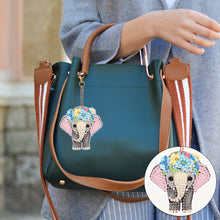 Load image into Gallery viewer, 6PCS Diamond Art Keyring Calf Double Sided Diamond Painting Art Keychain Pendant