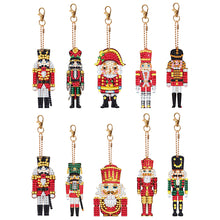 Load image into Gallery viewer, 10PCS Diamond Art Keyring Special Shape Double Sided Diamond Painting Keychain