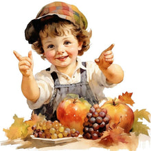 Load image into Gallery viewer, Diamond Painting - Full Round - harvest farm kids (40*40CM)