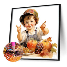 Load image into Gallery viewer, Diamond Painting - Full Round - harvest farm kids (40*40CM)