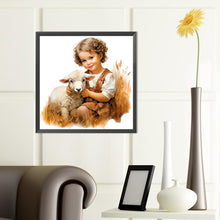Load image into Gallery viewer, Diamond Painting - Full Round - harvest farm kids (40*40CM)