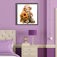 Load image into Gallery viewer, Diamond Painting - Full Round - harvest farm kids (40*40CM)