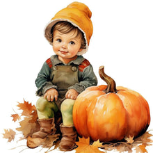 Load image into Gallery viewer, Diamond Painting - Full Round - harvest farm kids (40*40CM)