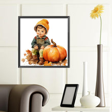 Load image into Gallery viewer, Diamond Painting - Full Round - harvest farm kids (40*40CM)