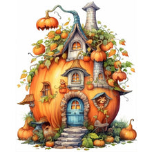 Load image into Gallery viewer, Diamond Painting - Full Round - pumpkin house (40*50CM)