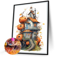 Load image into Gallery viewer, Diamond Painting - Full Round - pumpkin house (40*50CM)