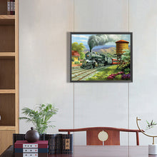 Load image into Gallery viewer, Diamond Painting - Full Round - steam train (50*40CM)