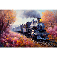 Load image into Gallery viewer, Diamond Painting - Full Round - steam train (60*40CM)