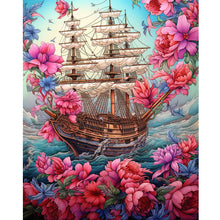 Load image into Gallery viewer, Diamond Painting - Full Round - sailboat (40*50CM)