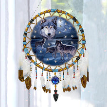 Load image into Gallery viewer, Special Shape 5D Diamond Painting Wolf Diamond Painting Dream Catcher for Adults