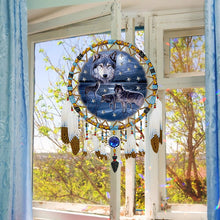 Load image into Gallery viewer, Special Shape 5D Diamond Painting Wolf Diamond Painting Dream Catcher for Adults