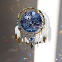 Load image into Gallery viewer, Special Shape 5D Diamond Painting Wolf Diamond Painting Dream Catcher for Adults