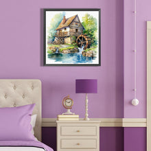 Load image into Gallery viewer, Diamond Painting - Full Round - house by the river (40*40CM)
