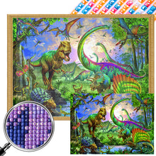 Load image into Gallery viewer, AB Diamond Painting - Full Square - Dinosaur Paradise (55*40CM)