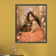 Load image into Gallery viewer, AB Diamond Painting - Full Round - retro girl (40*50CM)