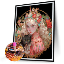 Load image into Gallery viewer, AB Diamond Painting - Full Round - retro girl (40*50CM)