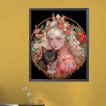 Load image into Gallery viewer, AB Diamond Painting - Full Round - retro girl (40*50CM)