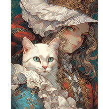 Load image into Gallery viewer, AB Diamond Painting - Full Round - retro girl (40*50CM)