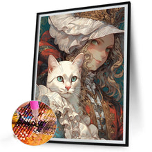 Load image into Gallery viewer, AB Diamond Painting - Full Round - retro girl (40*50CM)