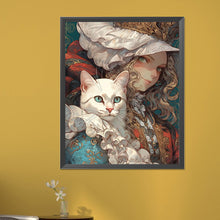 Load image into Gallery viewer, AB Diamond Painting - Full Round - retro girl (40*50CM)