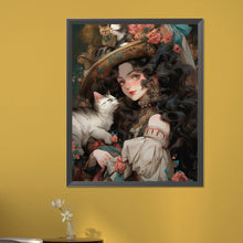 Load image into Gallery viewer, AB Diamond Painting - Full Round - retro girl (40*50CM)
