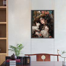 Load image into Gallery viewer, AB Diamond Painting - Full Round - retro girl (40*50CM)