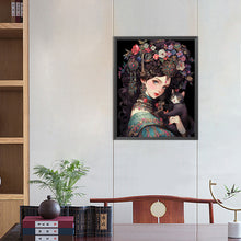 Load image into Gallery viewer, AB Diamond Painting - Full Round - retro girl (40*50CM)