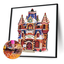 Load image into Gallery viewer, Diamond Painting - Partial Special Shaped - Christmas cottage (40*40CM)