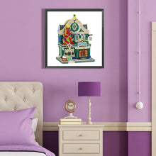Load image into Gallery viewer, Diamond Painting - Partial Special Shaped - Christmas cottage (40*40CM)
