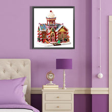 Load image into Gallery viewer, Diamond Painting - Partial Special Shaped - Christmas cottage (40*40CM)