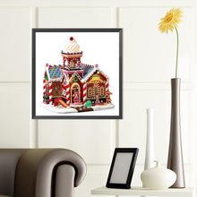 Load image into Gallery viewer, Diamond Painting - Partial Special Shaped - Christmas cottage (40*40CM)
